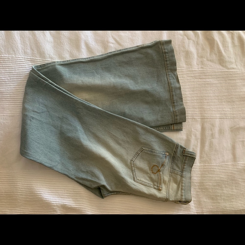 Benetton Distressed Faded Wide Leg Jeans 30